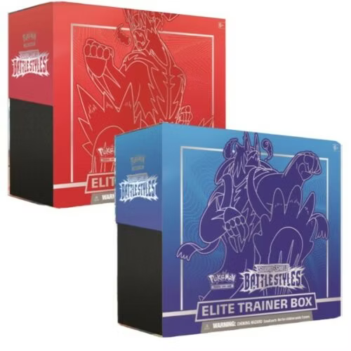 Pokémon TCG: Sword & Shield — Battle Styles Art Set Elite Trainer Boxes