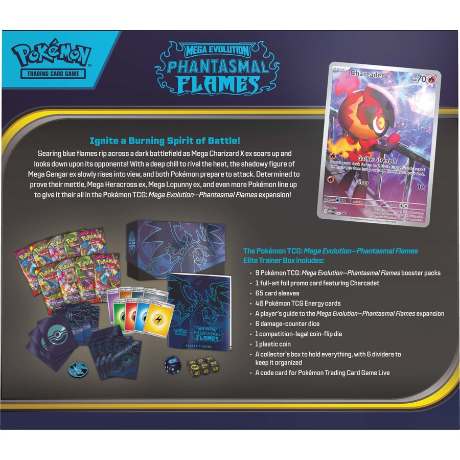 Pokémon TCG: Mega Evolution — Phantasmal Flames Elite Trainer Box