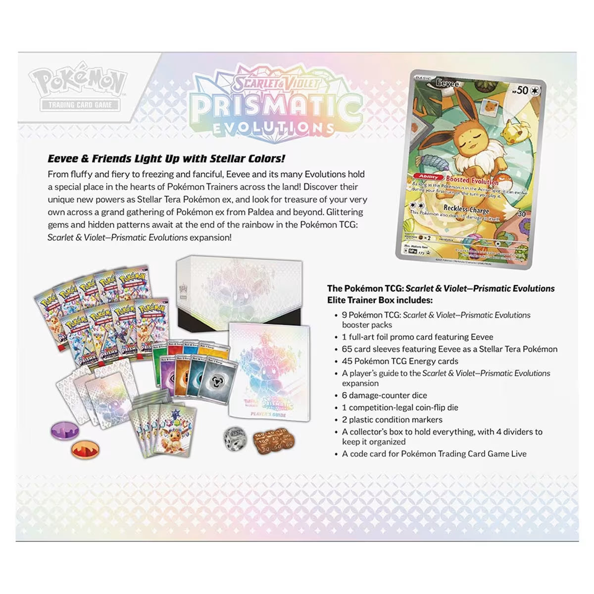 Pokemon TCG: Scarlet & Violet — Prismatic Evolutions Elite Trainer Box
